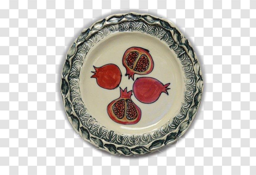 Tableware Platter Ceramic Plate Porcelain - Pomegranate Transparent PNG