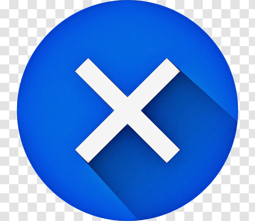 Cobalt Blue Electric Symbol Icon - Logo Transparent PNG