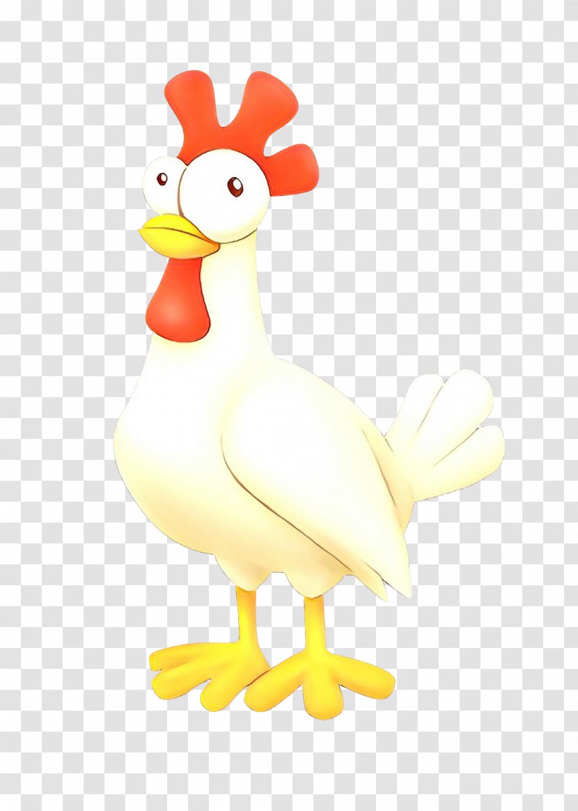 Rooster Duck Cartoon Beak Chicken - Bird Transparent PNG