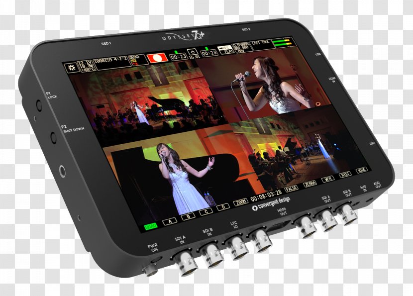 Multiple-camera Setup Vision Mixer Apple ProRes Serial Digital Interface Computer Monitors - Highdefinition Video - Green Techno Transparent PNG