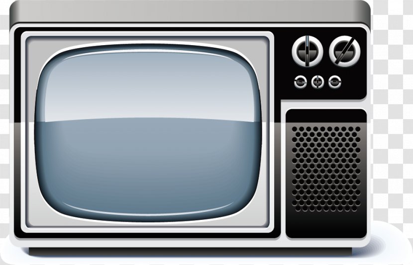 Television Set - Cartoon Black And White TV Transparent PNG