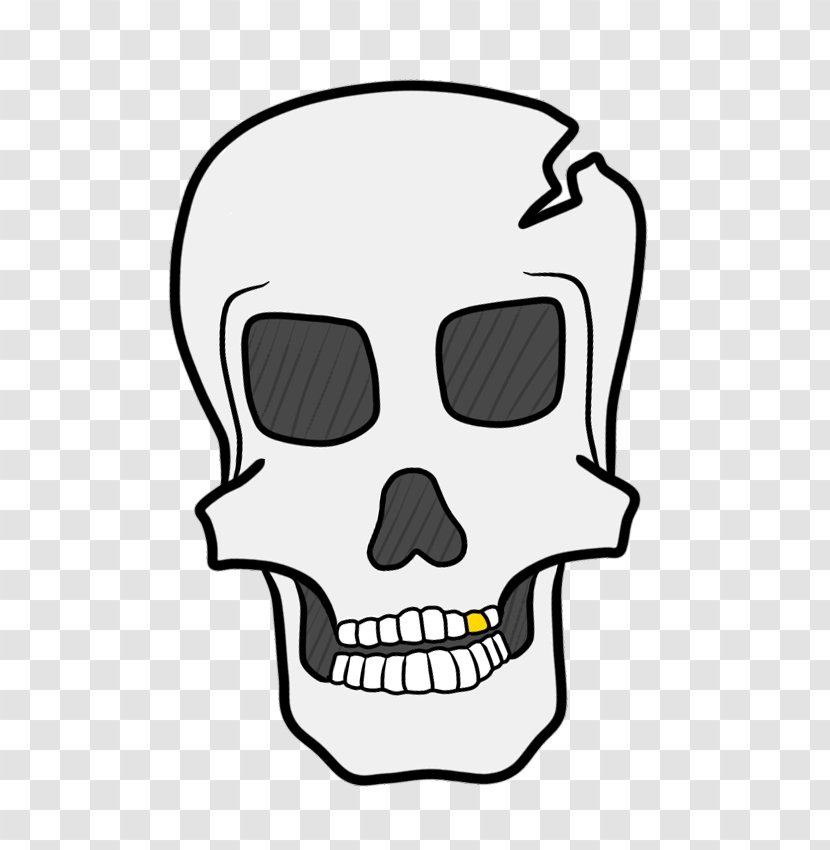 Skull Head Clip Art - White - Pictures Transparent PNG