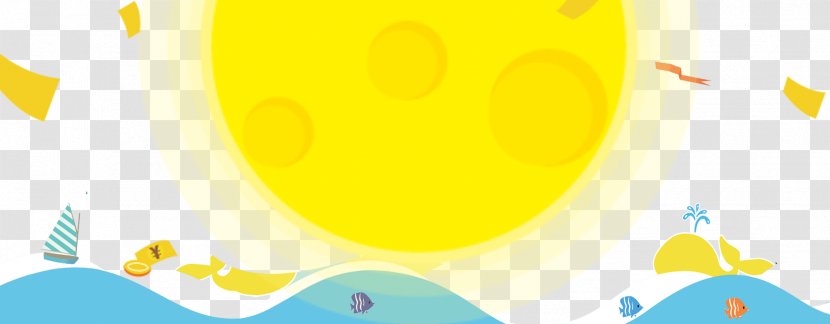 Beach Light - Yellow - Material Under The Warm Sun Transparent PNG