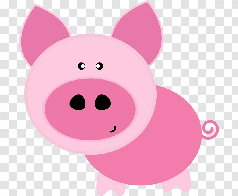 Domestic Pig Clip Art - Smile Transparent PNG