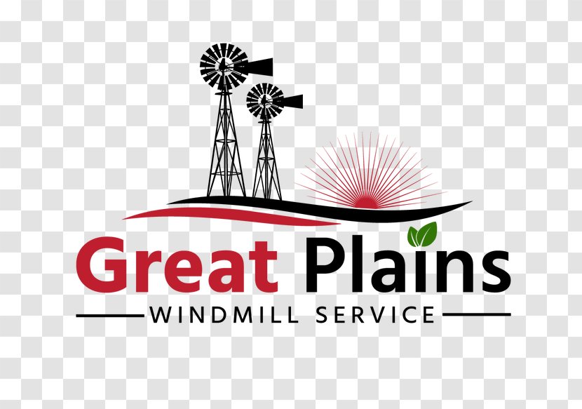 Logo Great Plains Windmill Service Aermotor Company - Green Plain Transparent PNG