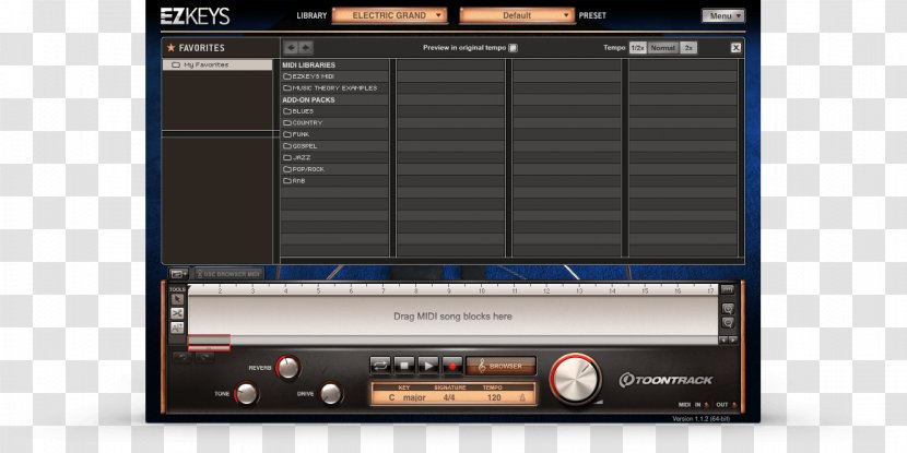 EZdrummer Computer Software Synthesizer Musical Instruments Sound Synthesizers - Frame Transparent PNG
