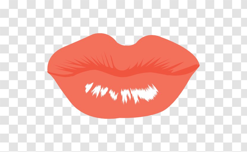 Lip Smile Mouth Clip Art - Peach Transparent PNG