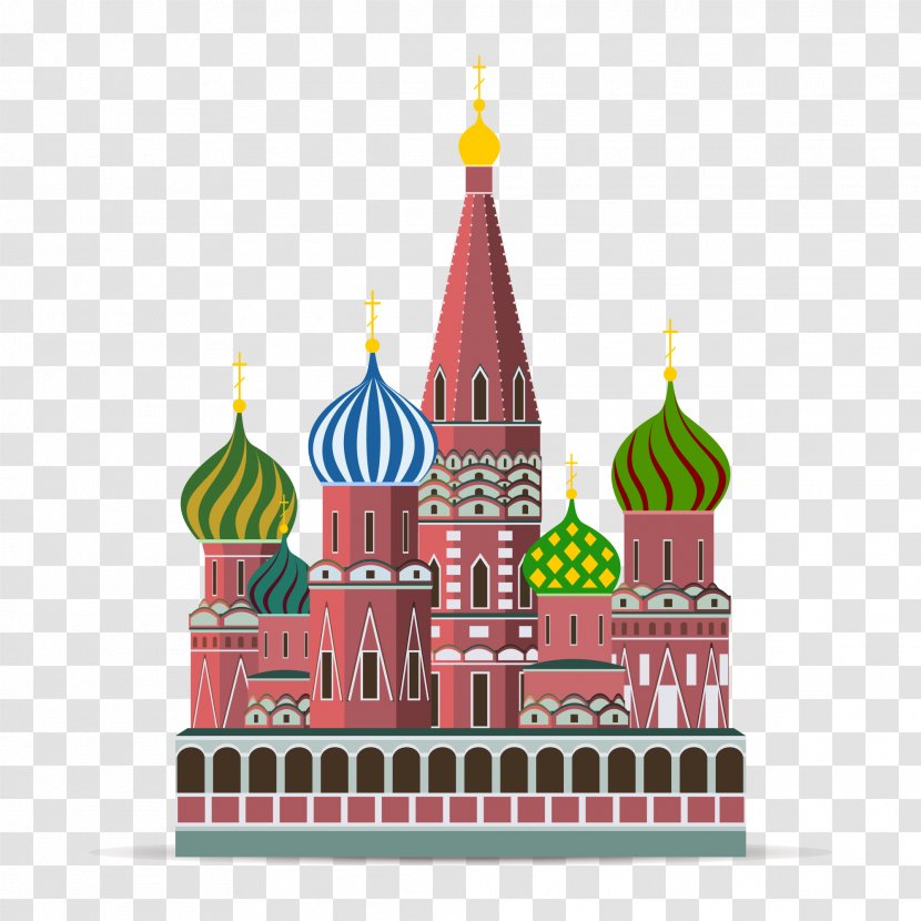 St. Basil's Cathedral The Moscow Kremlin Vector Graphics Illustration - Drawing - Architectural Transparent PNG