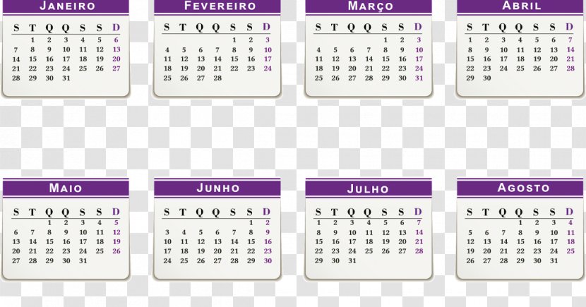 Calendar - Computer - Portugues Transparent PNG