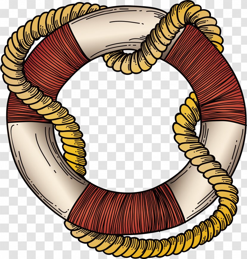 Red White Clip Art - Designer - And Striped Swim Ring Transparent PNG