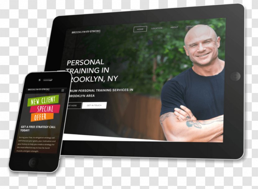 Physical Fitness Personal Trainer Web Design Online Presence Management Marketing - Communication Transparent PNG