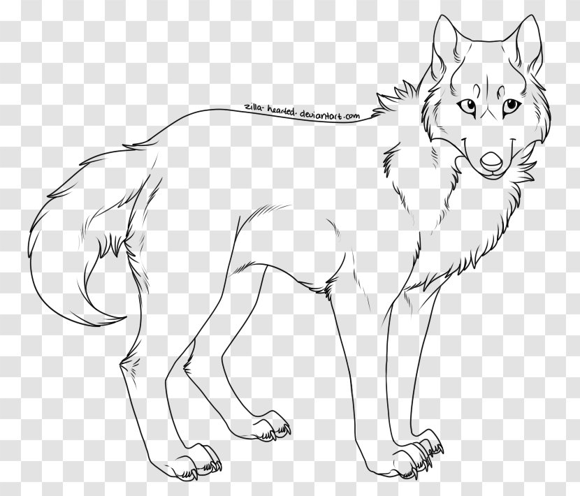 Line Art Dog Puppy Drawing Sketch - Color - Lineart Transparent PNG