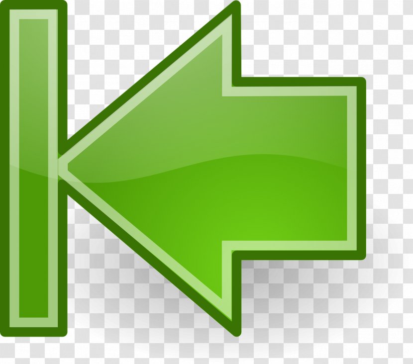 Button Arrow - Grass - Left Transparent PNG