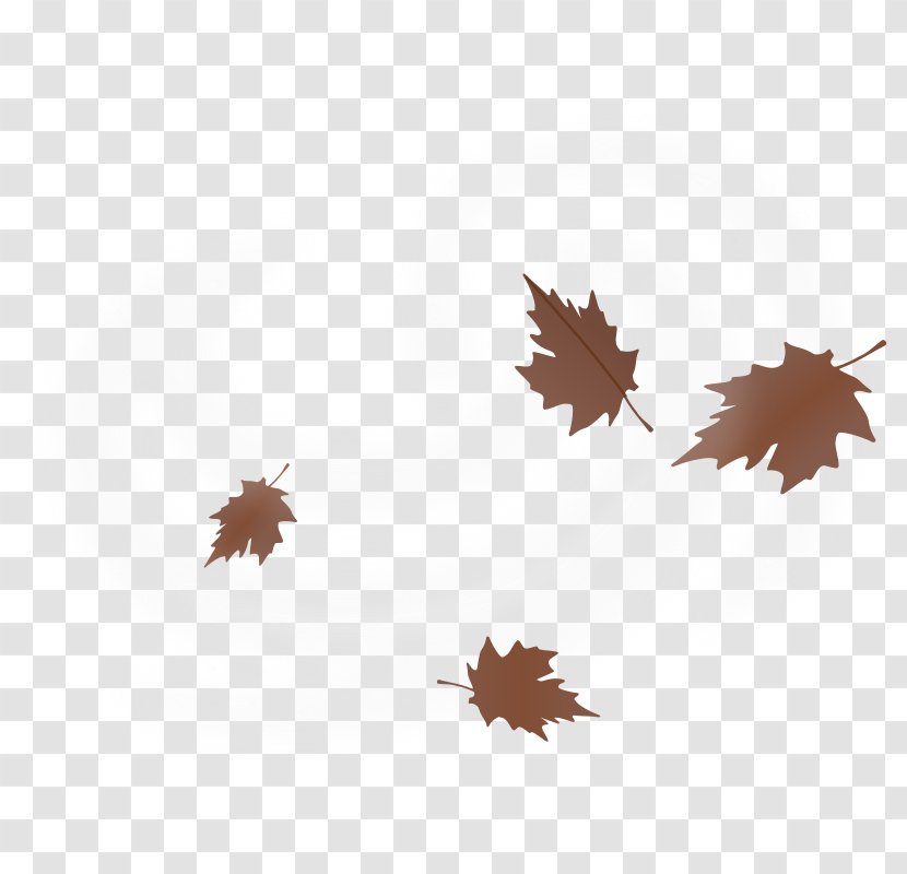 Wind Clip Art - Brown - Windy Leaf Transparent PNG