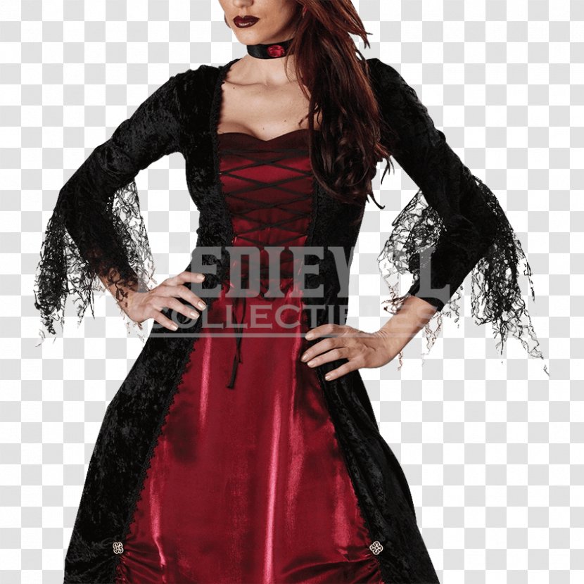 Vampire Halloween Costume Dress Clothing - Gothic Costumes Transparent PNG