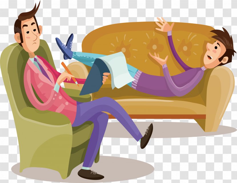 Therapy Psychotherapist Psychologist Stock Illustration - Cartoon - A Quiet Listening Therapist Transparent PNG