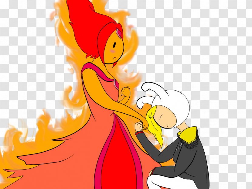 Flame Princess Bubblegum Marceline The Vampire Queen Finn Human Fionna And Cake - Watercolor Transparent PNG