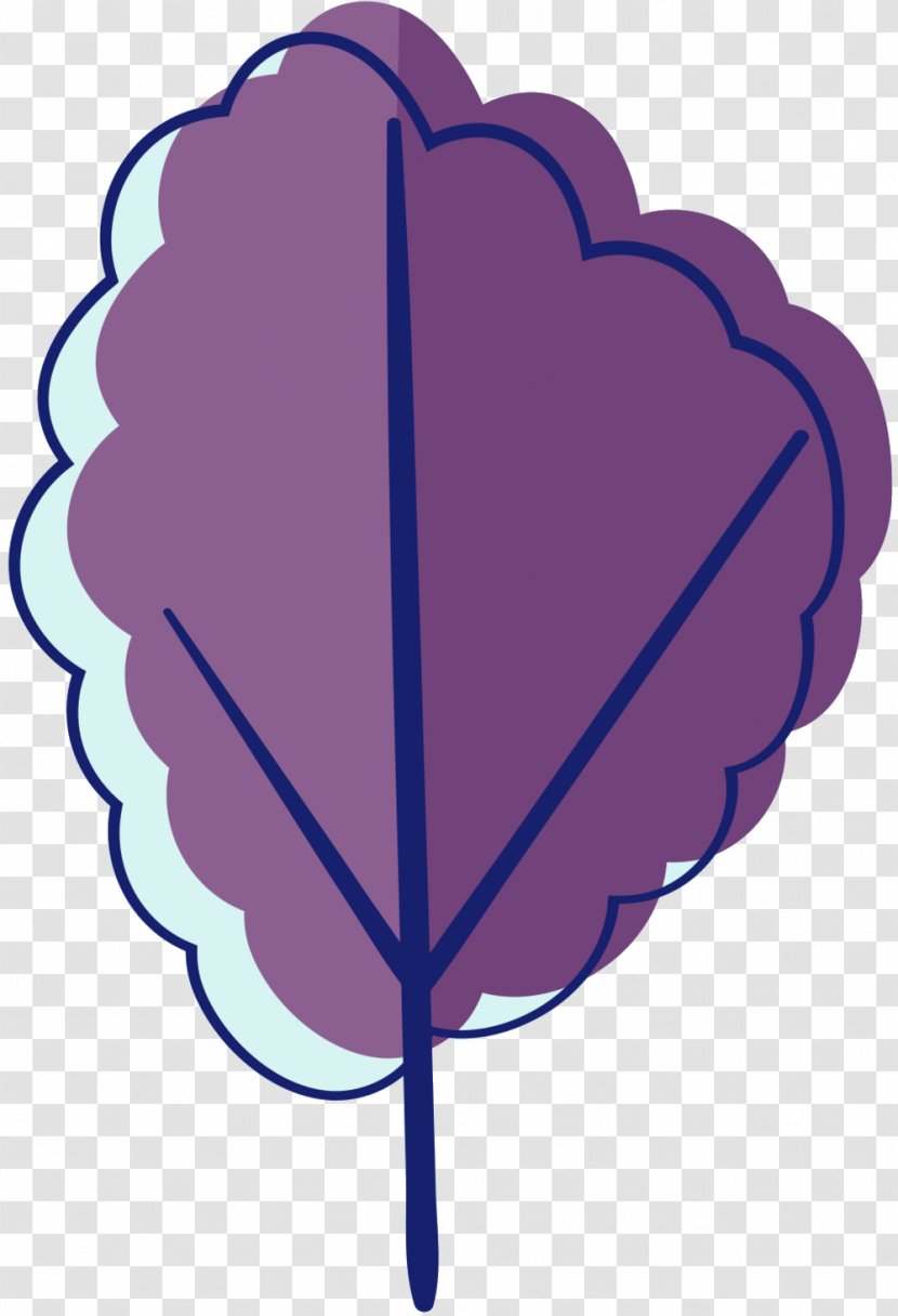 Clip Art Leaf Purple Line Heart - Tulip Transparent PNG