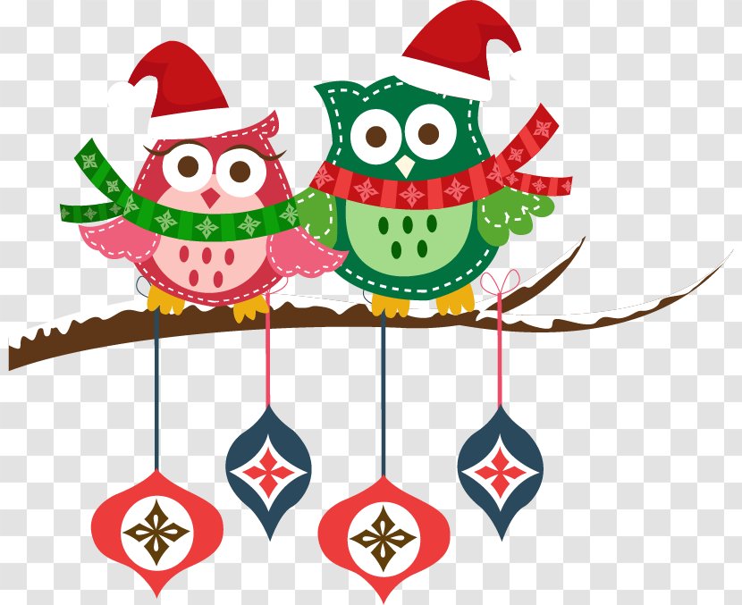 Santa Claus Owl Christmas - Hat Transparent PNG