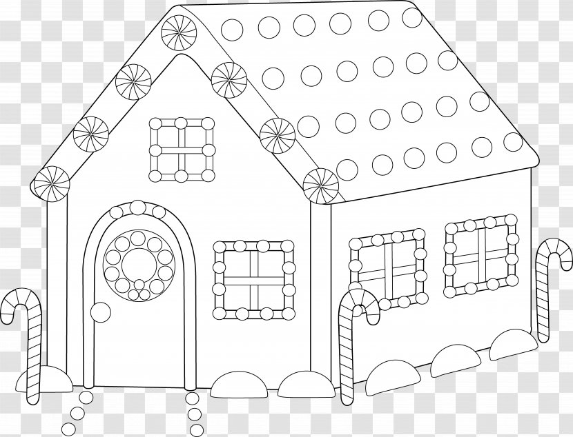 Gingerbread House Candy Cane Santa Claus - Shed - Blank Cliparts Transparent PNG