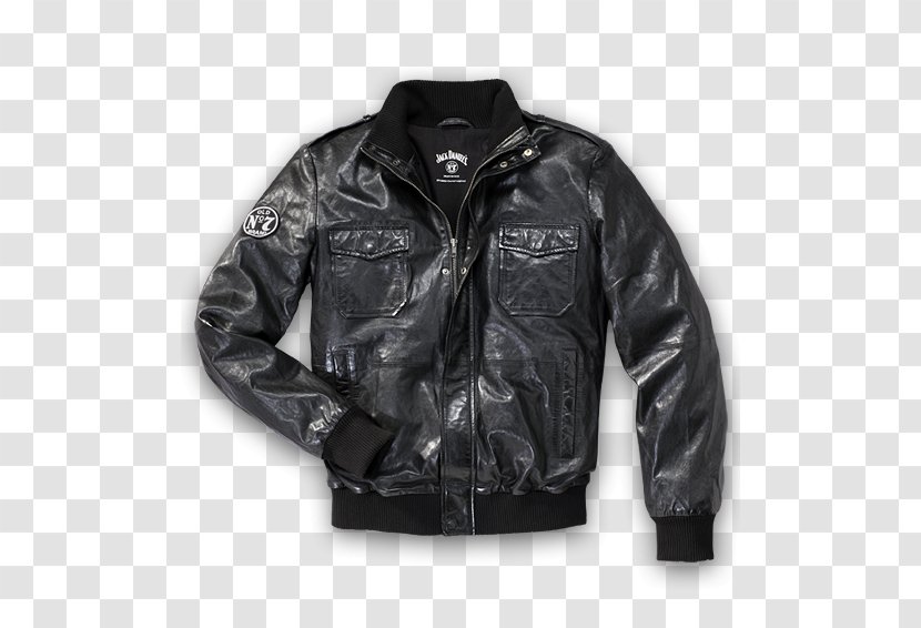Leather Jacket Jack Daniel's Zipper Hoodie - Logo - Lynchburg Lemonade Transparent PNG