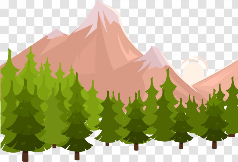 Ad Blocking Icon - Green - Forest Snow Mountain Transparent PNG