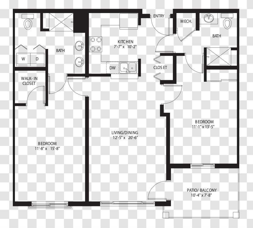 Floor Plan Terrace Paper Architecture - Area - Building Transparent PNG