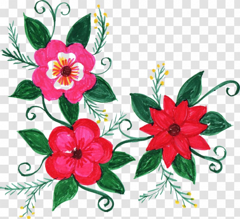 Cut Flowers Floral Design Floristry - Pink Family - Corner Transparent PNG