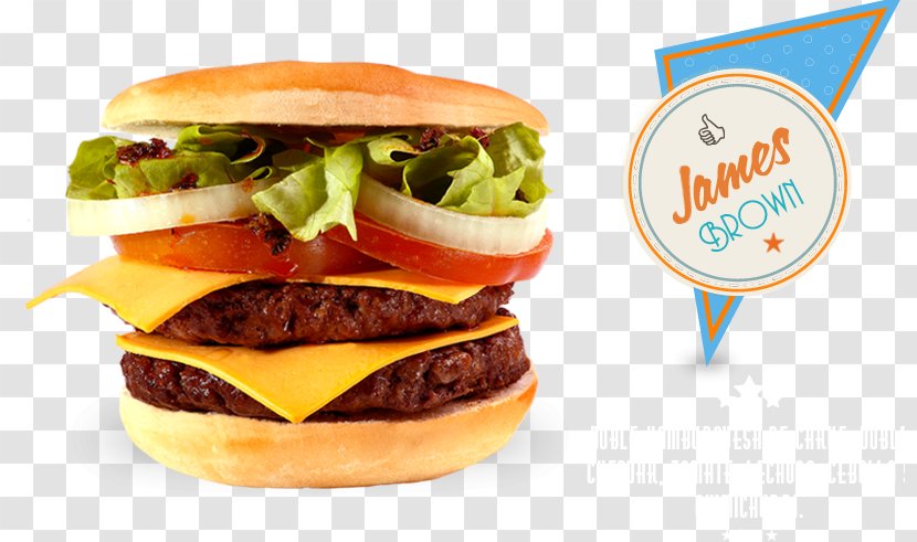 Cheeseburger Fast Food Breakfast Sandwich Whopper McDonald's Big Mac - Slider - James Brown Transparent PNG