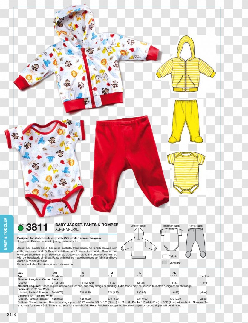 Clothing Outerwear Pants Jacket Pattern - Uniform - Baby Romper Transparent PNG