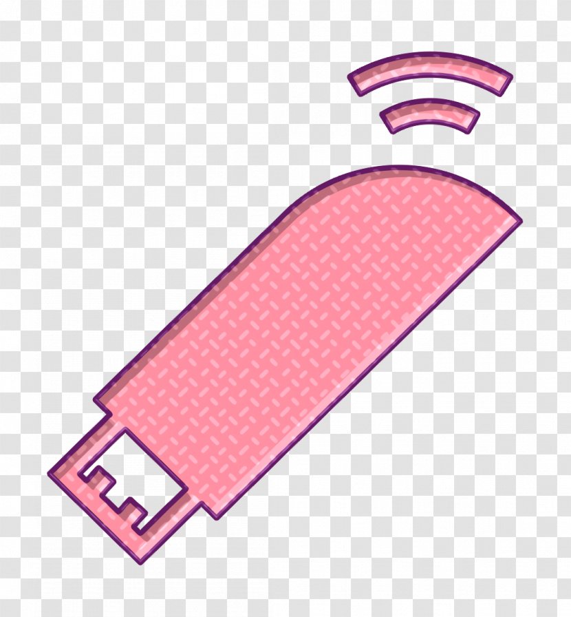 Connector Icon Dongle Hardware - Pink Usb Transparent PNG