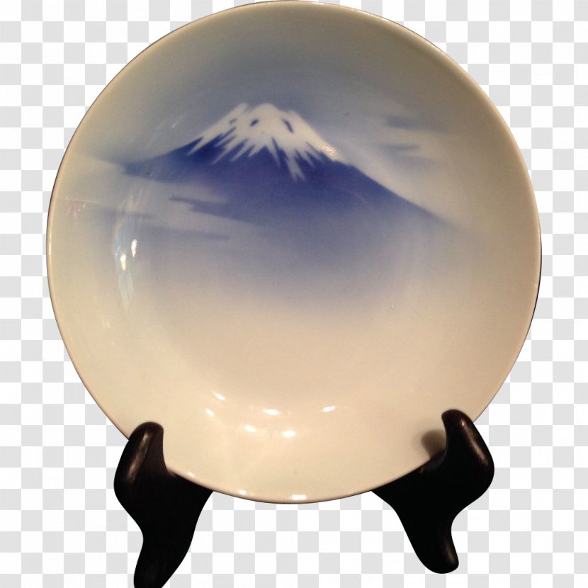 Mount Fuji Fukagawa, Tokyo Porcelain Blue And White Pottery - Vase - Plate Transparent PNG