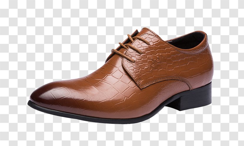 Oxford Shoe Leather Dress Man - Shoelaces - High-end Men's Brown Shoes Transparent PNG