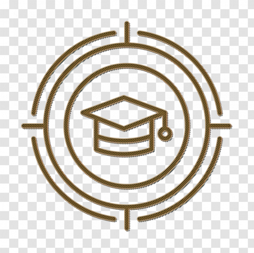 School Icon Education Icon Target Icon Transparent PNG