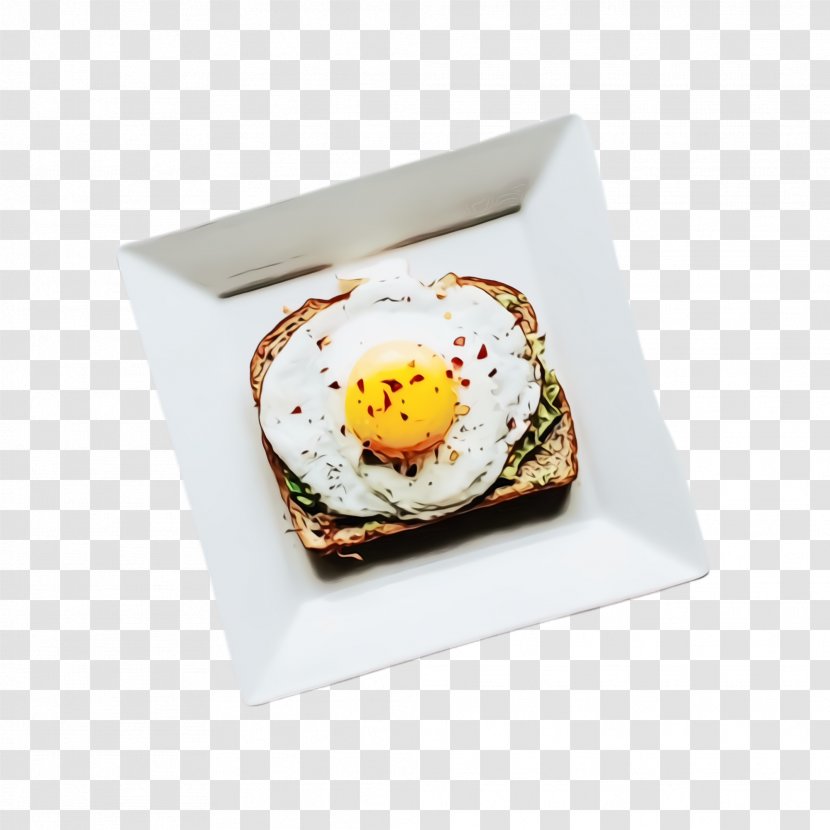 Egg - Watercolor - Comfort Food Plate Transparent PNG