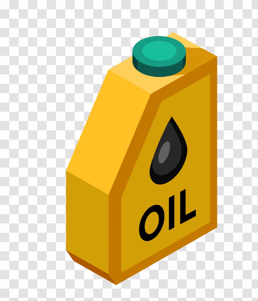 Gasoline Yellow Filling Station Logo - With Oiler Transparent PNG