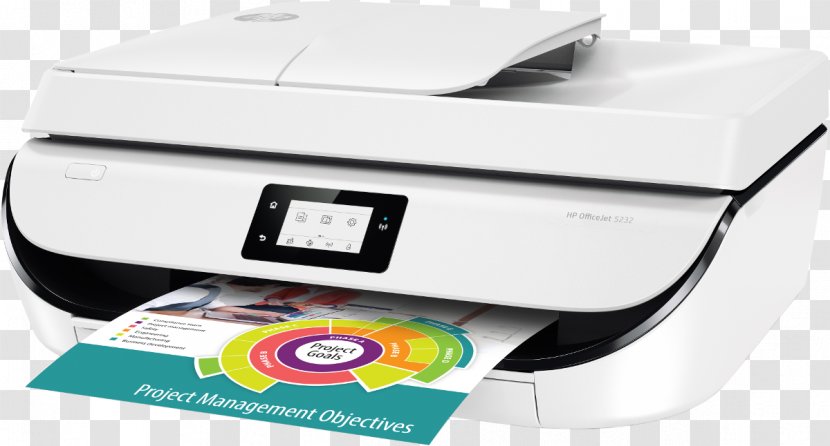 Hewlett-Packard Multi-function Printer Officejet Inkjet Printing - Electronic Device - Hewlett-packard Transparent PNG