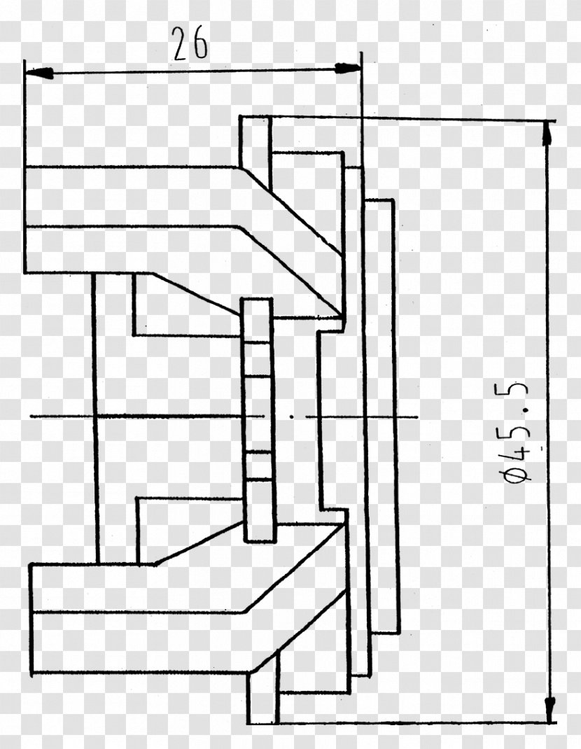 Technical Drawing Diagram Furniture - Black And White - Design Transparent PNG