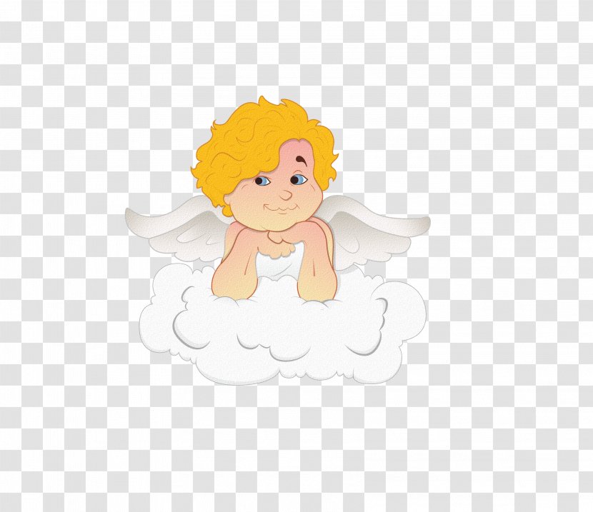 Angel Cartoon Yellow Illustration - Lovely Transparent PNG