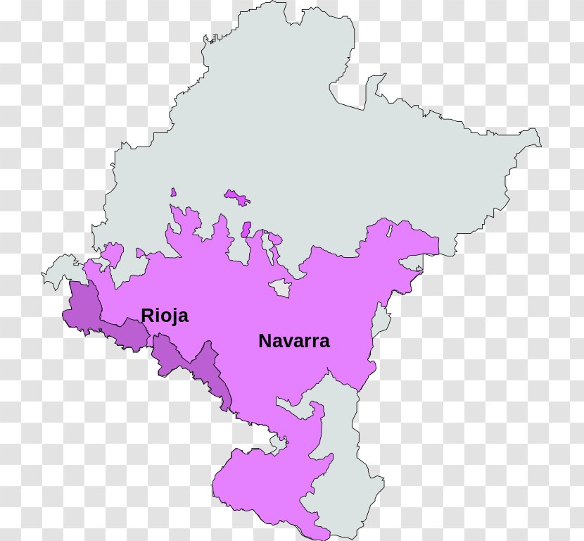 Navarre Navarra DO Euskal Herriko Ardoak Nafarroako Erribera Map - Autonomous Communities Of Spain Transparent PNG