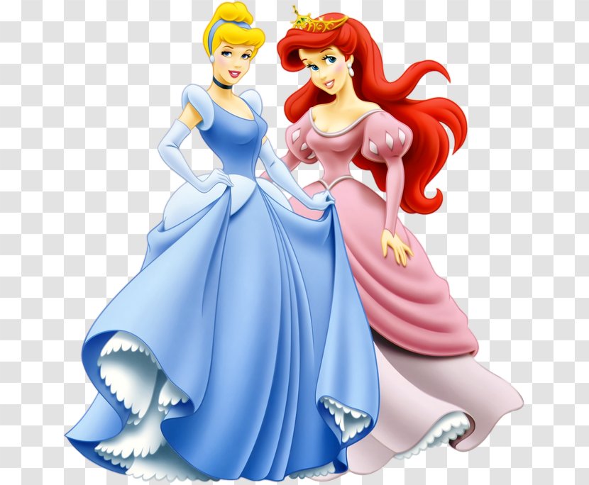 Ariel Cinderella Princess Aurora Rapunzel Belle - Little Mermaid Transparent PNG