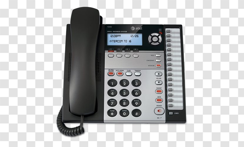 Cordless Telephone AT&T Handset Business System - Automatic Redial Transparent PNG