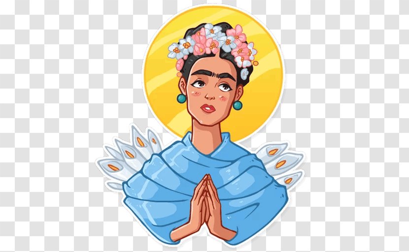 Frida Kahlo Telegram Sticker Clip Art - Flower - Tree Transparent PNG