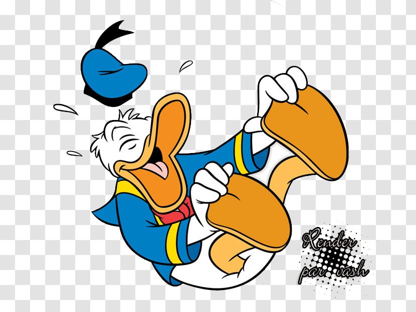 Donald Duck Daffy Laughter - Artwork Transparent PNG