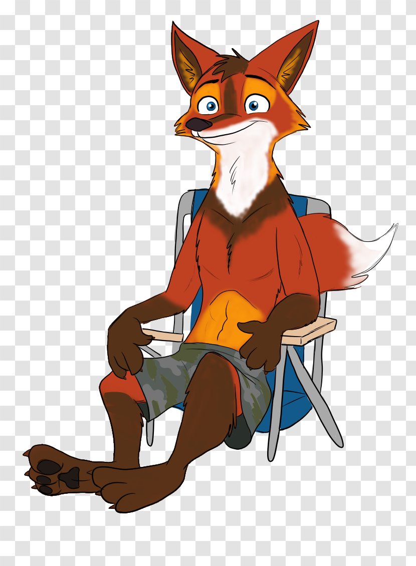 Red Fox Character Fiction Clip Art - Mammal - Quirky Transparent PNG