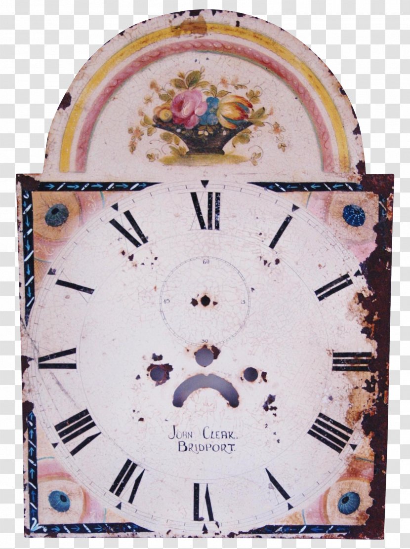 Floral Clock Floor & Grandfather Clocks Face Furniture - Waltham Watch Company Transparent PNG