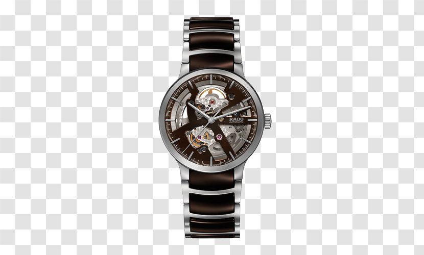 Rado Automatic Watch Skeleton Analog - Strap - Radar Men's Crystal Crafts Open Core Mechanical Watches Transparent PNG