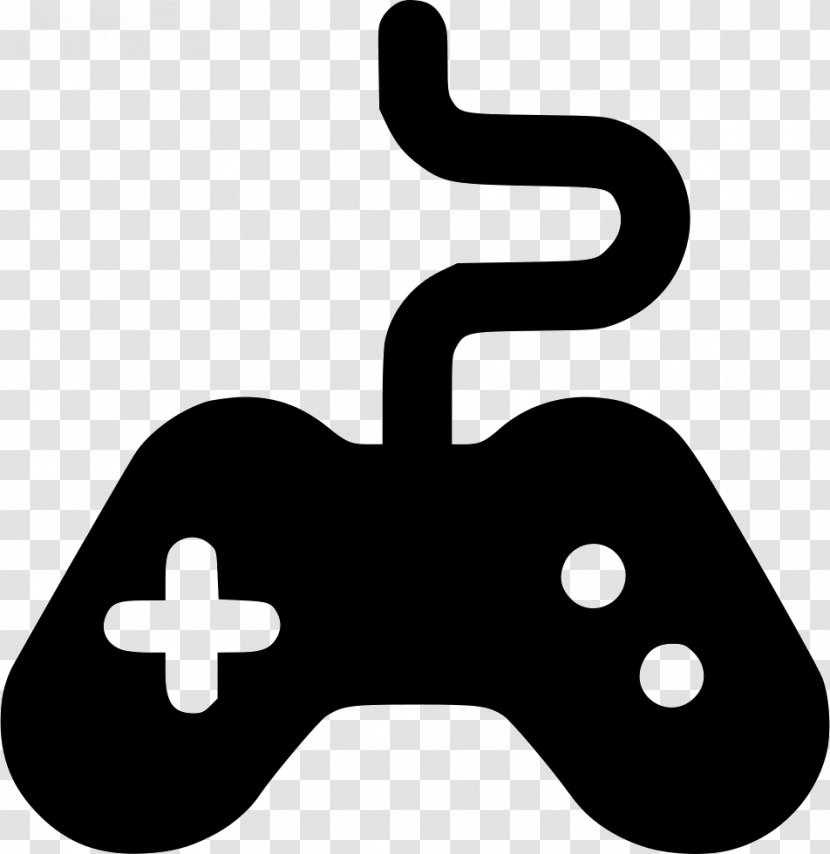 Game Controllers Joystick Video PlayStation Clip Art - Black And White Transparent PNG