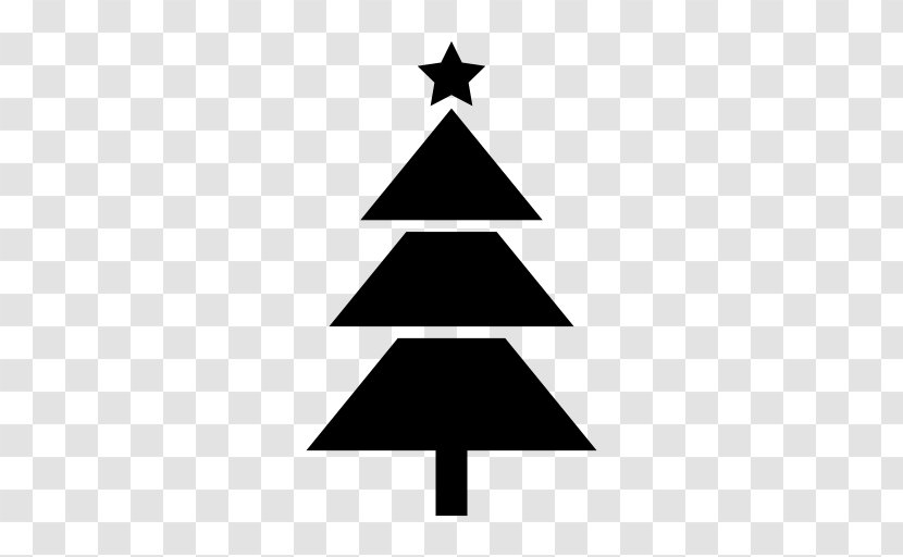 Christmas Tree Silhouette Decoration - Fir - Chart Transparent PNG