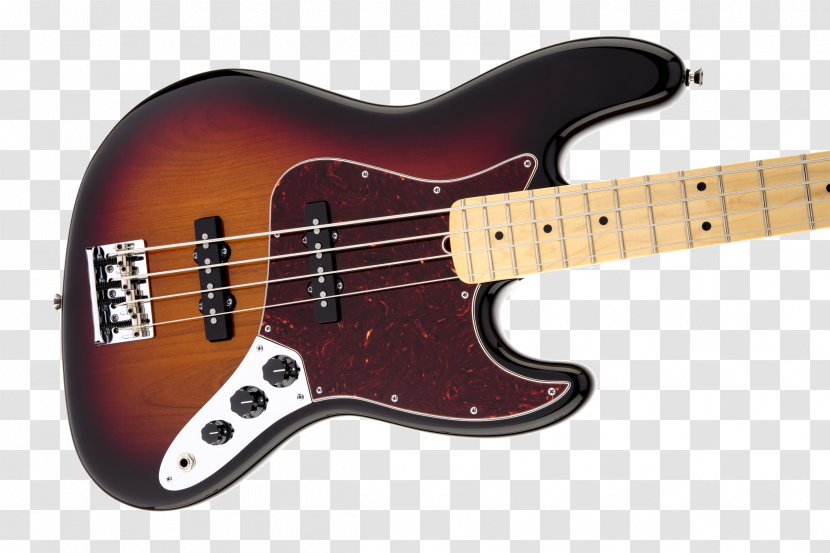 Fender Standard Jazz Bass Guitar Sunburst Precision - Tree Transparent PNG